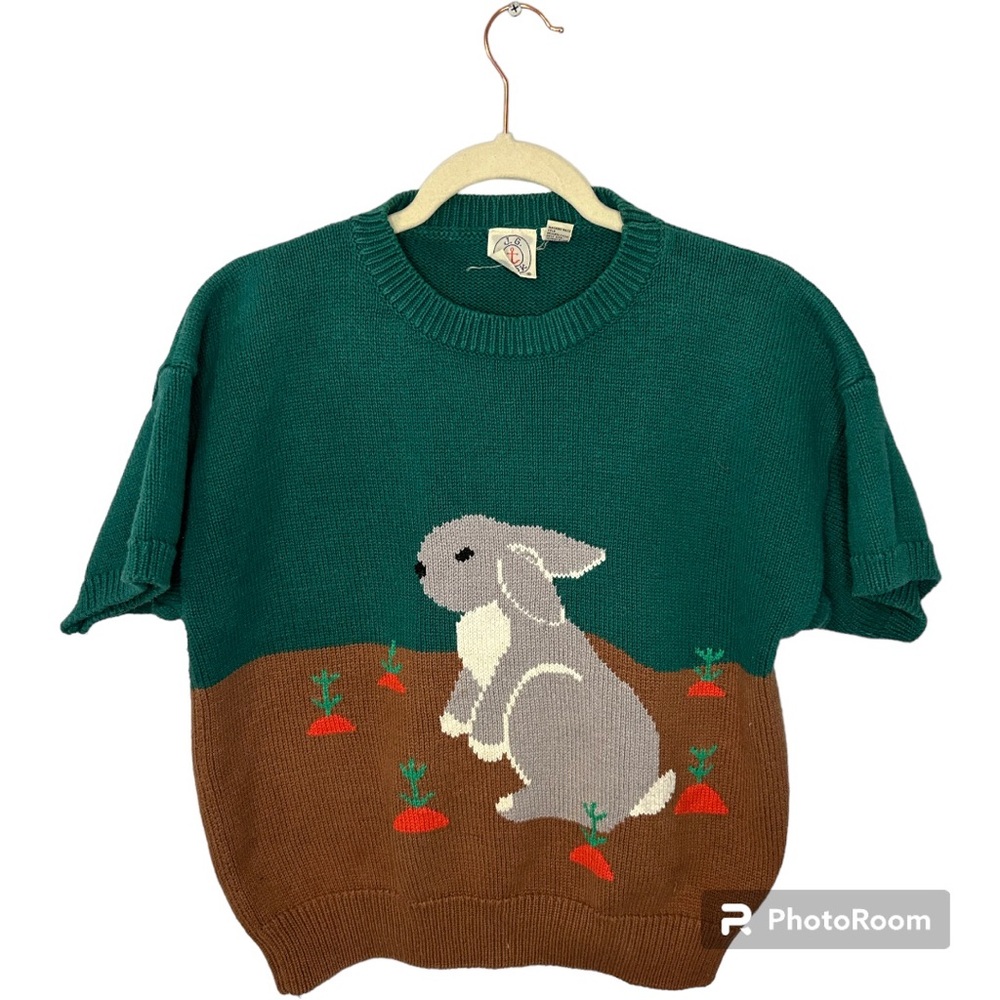 Vintage J.G. Hook Bunny Sweater
